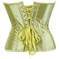 thumbnail image 3 of Corset Top For Women Bustier Lingerie for Women Stain Overbust Vintage Waist Cincher Gold XL, 3 of 5