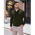 thumbnail image 4 of COOFANDY Long Sleeve Polo Shirts for Men Knit Polo Sweater Lightweight Ribbed Pullover Sweater, 4 of 6