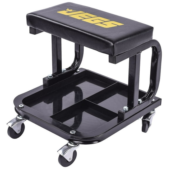 JEGS 81170 Mechanic Seat Set Capacity: 350 lbs. Overall Dimensions: 14.50 in. H