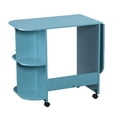 thumbnail image 5 of Expandable Rolling Sewing Table and Craft Station, Turquoise, 5 of 24
