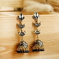 thumbnail image 2 of RSAMD Vintage Color Tassel Beads Ethnic Jhumka Dangle Earring Gypsy Indian Jewelry-12#, 2 of 5
