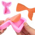 thumbnail image 1 of Molde de silicona para Fondant con temática marina, concha de mar, cola de sirena, herramientas para hornear hechas a mano DIY, 1 of 7