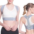 thumbnail image 2 of Posture Corrector, Posture Fix Neck and Shoulder Corrector Posture Fixer Posture Corrector Gray Adjustable Soft Comfortable Stable Safe Upper Back Support Belt Brace for Men Women, 2 of 8