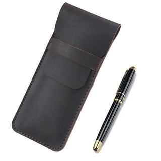 Royce Leather Pen-Pencil Holder Black