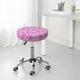 thumbnail image 7 of Xecao's Pink Donuts Print Stool Covers offer stylish, washable protection for PU round bar stools, perfect for home or commercial use., 7 of 7
