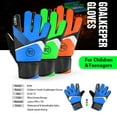 thumbnail image 4 of Eigraketly 1 par de guantes de fútbol para niños, práctica de fútbol, portero, protección de manos, guante de cuero PU, equipo Type3 NO3, 4 of 6