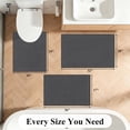 thumbnail image 7 of Enyhom Bathroom Rugs Sets of 3, Absorbent Bath Mat Non Slip Washable Bath Floor Rugs, Gray, 7 of 7