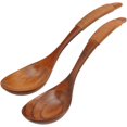 thumbnail image 1 of Cuchara de sopa de madera hecha a mano, estilo chino, 2 uds. Sincero Electrónica, 1 of 4