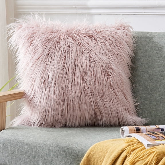 Kugisaki Throw Pillow Covers Soft Thicked Flocked Pillowcase Decorative Pillow Covers for Sofa Couch Bed