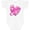 AA-White, variant on Inktastic Breast Cancer Awareness- Pink Ribbon Around Heart Boys or Girls Baby Bodysuit
