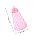 thumbnail image 2 of Minkissy 6pcs Hanging Cute Hand Towel Coral Fleece Water Absorption Home Users, 2 of 6