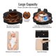 thumbnail image 4 of Mochila para pañales GOBABYMART mediana, aislante, negra con flores, 4 of 9