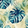 thumbnail image 6 of Acheng Palm Leaves Round Tablecloth, Tropical Jungle Palm Leaves with Charming Colors, Table Decoration for Banquet, Candy Buffet, and Dining Table 42-46, 6 of 8