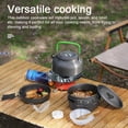 thumbnail image 3 of Camping Hiking Cookware Set Outdoor Portable Picnic Cookware Kit Alumina, 3 of 8
