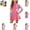Hot Pink, variant on YOUYEDIAN Hoodie Dress for Girls Casual Fashion Long Sleeve Hooded Mini Dress