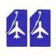 thumbnail image 1 of 2 etiquetas de equipaje para maletas, porta tarjetas de identificación, marcador de equipaje portátil de viaje Azul, 1 of 9