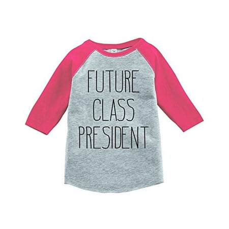 

Custom Party Shop Girls Future Class President School Raglan Tee Pink
