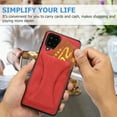 thumbnail image 6 of TOP SHE Case for Samsung Galaxy A42 5G (A426), Galaxy A42 5G Phone Case (6.6 Inch) - Synthetic Leather Protective Case with Card Slot / Kickstand, Slim Fit Lightweight Simple Fashion Cover (Red), 6 of 7