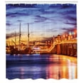 thumbnail image 3 of Ambesonne United States Shower Curtain, St. Augustine, 69"Wx84"L, Orange Blue Coral, 3 of 3