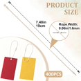 Tag Lock Out Rope 400 Pcs 7.48 Inch Hang Tag String, Beige Cotton Clothing Tag Rope ...