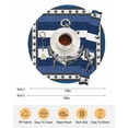 thumbnail image 6 of 15 Inch Round Placemats Set of 4, Navy Blue Anchor Non Slip Heat Insulation PP Table Mats, Nautical Summer Beach Coastal Ocean Washable Place Mats for Kitchen Dining Party Table Decor, 6 of 7