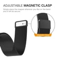 thumbnail image 5 of Metal Bracelet for Fitbit Versa 2 3 4 Lite Sense Band Wrist Milanese Sense 2 Replacement Magnetic Loop Bracelet Fit Bit Watch Strap Rose Pink For Women, 5 of 5