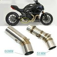 thumbnail image 2 of Motorcycle Exhaust Pipe Middle Section For Ducati For Diavel 1200 Motorcycle Exhaust Muffler Modified 51mm 60mm, 2 of 3