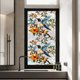 thumbnail image 4 of Lámina adhesiva estática para ventanas con motivos florales arcoíris, 100 x 43 cm, calcomanía de PVC, 8 diseños botánicos, puertas de cristal, 4 of 5