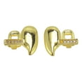 thumbnail image 5 of Unique Bargains 1 Set Fake Grills Hip Hop Style Left and Right Teeth Grillz Gold Tone, 5 of 6