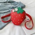 thumbnail image 2 of Women Cute Strawberry Purse Cartoon Messenger Crossbody Handbag Women Outdoor Casual Daily Use Shoulder Bag Small Coin Wallet, 2 of 7