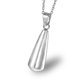 thumbnail image 1 of Collar de botella de perfume en forma de gota de acero inoxidable para hombres y mujeres Botella de aceite esencial de acero de titanio Cadena de suéter Colgante conmemorativo de urna para mascotas Feliz Sencillez, 1 of 5