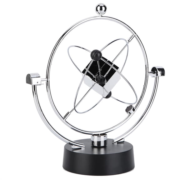 Riousery Magnetic Swing Kinetic Orbital Craft Desk Decoration Newton Pendulum Home Decorative Physics Model Science Motion Toy for Office, Space Themed Ornament (8.9 in / 22.6 cm)