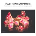 thumbnail image 3 of Miangastore 1 Set String Light Peach Flower Garden Lamp Lawn Lamp without Battery (Pink), 3 of 8