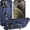 Blue, variant on Sumao for iPhone 15 Pro Max Case With Ring,Military Grade Shockproof Liquid Silicone Slim Phone Case-Blue