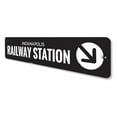 thumbnail image 4 of Railway Station Novelty Sign, Metal Wall Decor - 4x18 inches, 4 of 4