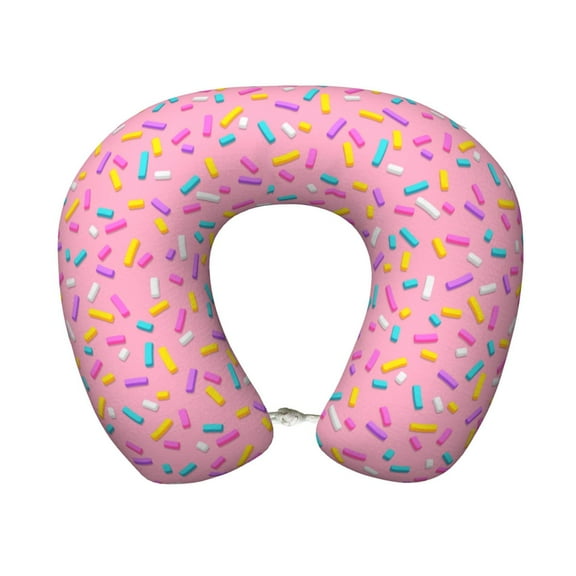 Disketp Donut Travel Pillow Memory Foam Neck Pillow Support Pillow for Camping, Sleeping Rest Cushion Airplane Pillow