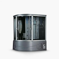 Maya Bath 119 67 x 51 x 88 in. Siena Right Steam Shower, Gray