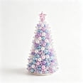 thumbnail image 2 of DIY Beaded Christmas Tree Kit, Sparkling Holiday Craft Set with Pearls, Crystals & Beads, Handmade Christmas Decoration for Adults, Purple, 2 of 6
