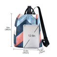 thumbnail image 3 of FORMRS Women's Travel Backpack Purse Anti-Theft Hidden Pockets Casual Shoulder Bag, Blue Geometric, 3 of 7