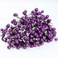 thumbnail image 3 of NOGIS 12 Pieces Christmas Glitter Berries Stems Artificial Berry Twig Stem Berry Picks Decorations for Christmas Ornaments, DIY Xmas Wreath, Holiday and Party Decor (Purple), 3 of 7