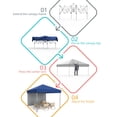 thumbnail image 3 of WildBreak Pop-up Canopy Tent, 10 x 10 feet, One-Person Set Up Heavy Duty, One Sidewall, Khaki, 3 of 6