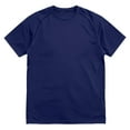 thumbnail image 4 of Twczz Boys Athletic T Shirts- Quick Dry Crewneck Summer Short Sleeve Kids Active Tees Dark Blue Size 6, 4 of 6
