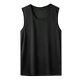 thumbnail image 3 of JLFKNG Tank Tops Men Breathable Ice Silk Tank Tops For Men Breathable Loose Fit Crew Neck Gym Fitness Sports Sleeveless T-Shirts Comfy Mens Clothes, 3 of 4