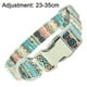 thumbnail image 2 of Collar para perro Dinheiro con hebilla de metal, collar ajustable con estampado floral Paisley verde, 2 of 5