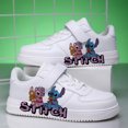thumbnail image 3 of Zapatillas de deporte de puntada para niños y niñas, zapatos informales de baloncesto, correr, deportes de moda, regalo para niñas de 7 y 18 años, 3 of 5
