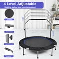 thumbnail image 3 of LIZEVINC 48" Mini Trampoline for Adults Exercise Rebounder Foldable Height Adjustable Max Load 264lbs, 3 of 6