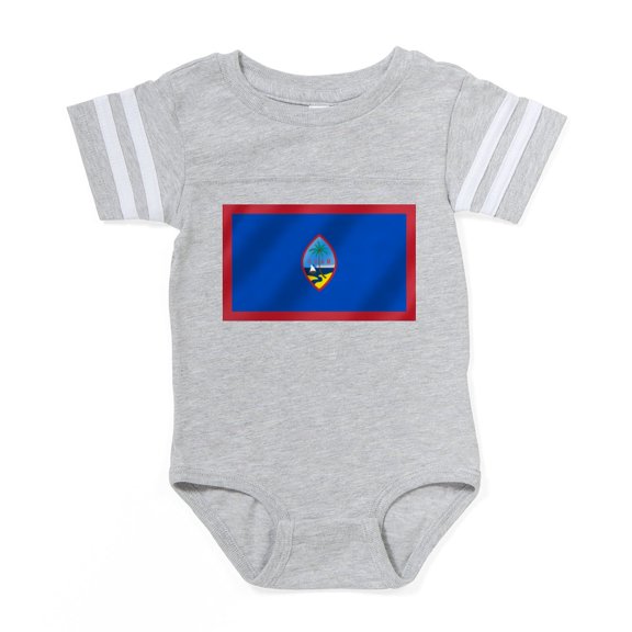 CafePress - Flag Of Guam - Cute Infant Baby Football Bodysuit
