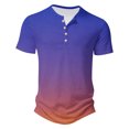 thumbnail image 4 of Zylanna Men's Short Sleeve T-Shirts, Lightweight Summer Crew Neck Gradient Color Daily leisure Tops for Men Multicolor Size M, 4 of 5