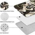 thumbnail image 5 of Black Marble Gold Dot Pattern Bathroom Rugs Sets 3 Piece,Toilet Cover Set,Absorbent Non Slip Bathroom Mats Sets with U-Shaped Contour Rug Toilet Rug Set, 5 of 5