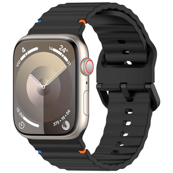 GadgetCom Replacement Band Compatible with Apple Watch Series 11 10 9 8 7 6 5 4 46mm 45mm 44mm SE Ultra 49mm 1 2 3, Soft Silicone Strap Sport Workout Bracelet